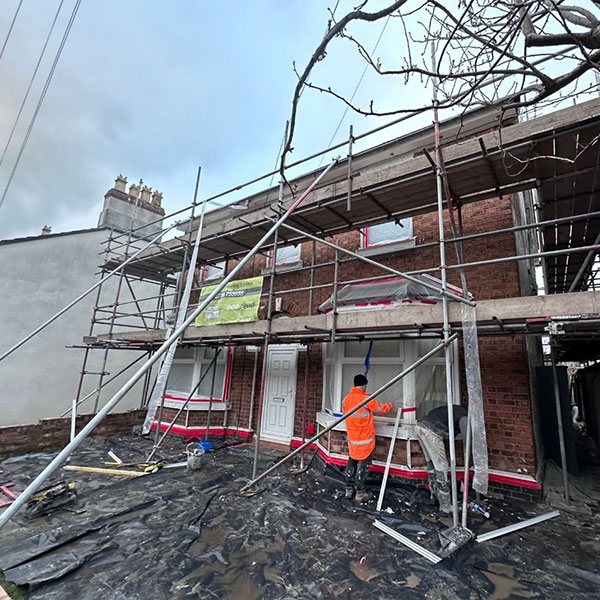 Domestic house rendering