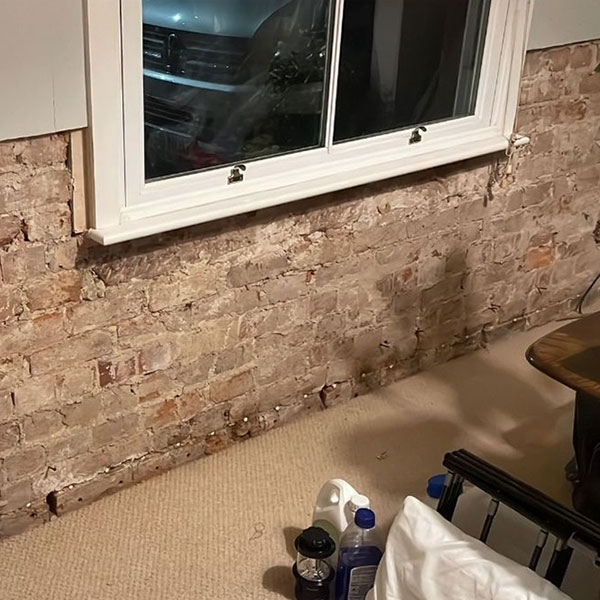 Damp proofing at domestic property